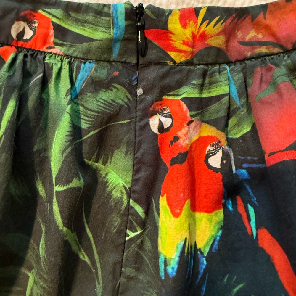 Love Moschino Toucan Tropical A-line Mini Skirt 4 - Picture 4 of 6